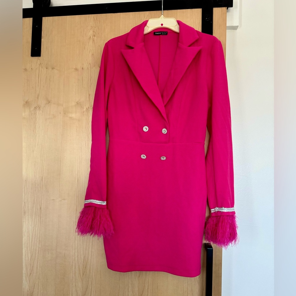 Pageant Pink Long Sleeve Dress